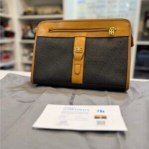 Balenciaga vintage monogram clutch pouch